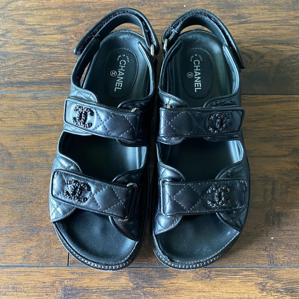 Chanel Dad Sandals size US 8 EU 37